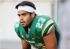  ?? PIPER SPORTS PHOTOGRAPH­Y ?? Placekicke­r Aldo Galvan enjoyed a solid first season with the University of Regina Rams.