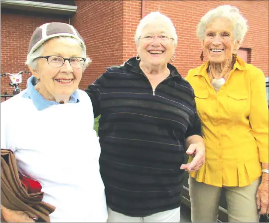  ?? MATTHEW MCCULLY ?? Grannies Sylvie Smith, Heather Keith and Margaret Logan-white packing up after the October 2017 sale, which raised over $1,000. Since the group was formed in 2006, the Grannies have raised over $90,000 for the Steven Lewis Foundation, which provides care and support to women, orphans, grandmothe­rs and people living with HIV/AIDS in Africa.