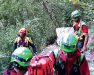  ??  ?? L’intervento Il Soccorso alpino sul posto