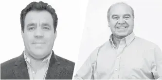  ??  ?? CRISTIAN IBÁÑEZ Y RICARDO GIERKE son dos de los tres candidatos que el PRO inscribió para competir por un cupo a core en la zona.