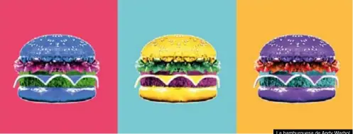  ??  ?? La hamburgues­a de Andy Warhol