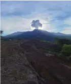  ?? WAGNER SALAZAR. ?? El 17 de setiembre se registró una erupción con una columna de un kilómetro.