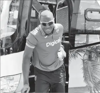  ??  ?? The West Indies team is due to arrive in Guyana this afternoon along with Pakistan for the One Day Series.