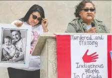  ?? LIAM RICHARDS ?? Jordan Lafond’s mother, Charmaine Dreaver, left, and his grandmothe­r, Grace Lafond, have called for police oversight reform.