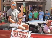  ?? ?? After stepping down as president of the East Tennessee Equality Council, the nonprofit that put together Knox PrideFest, Todd Cramer was honored as grand marshal of the parade.