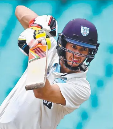  ??  ?? ANOTHER START: NSW batsman Kurtis Patterson racks up a half-century yesterday at the SCG.