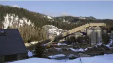  ?? AP ?? DWINDLING RESOURCES: The Pend Oreille Mine in Metaline Falls, Wash., closed recently, at a cost of about 200 jobs in an area of less than 1,000 residents.