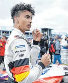  ?? FOTO: DPA ?? Bedingt glücklich: Berlin war nicht das ideale Formel-E-Terrain für Pascal Wehrlein aus Worndorf (Landkreis Tuttlingen) im Mahindra.