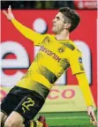  ??  ?? 89. Minute: Christian Pulisic hat das 2:1 für Dortmund erzielt.