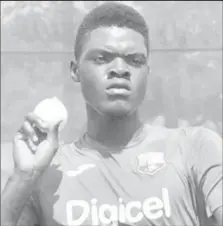  ??  ?? Alzarri Joseph