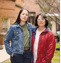  ?? Chicago Tribune/STACEY WESCOTT ?? Lisa Doi (left) and her mother, Mary, recently visited the Rohwer Japanese American Relocation Center in Desha County, seeking to learn more about ancestors held in the internment camps during World War II.