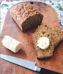  ?? Associated Press photo ?? This photo shows wheaten bread with sweet scotch whisky butter in Amagansett, NY.