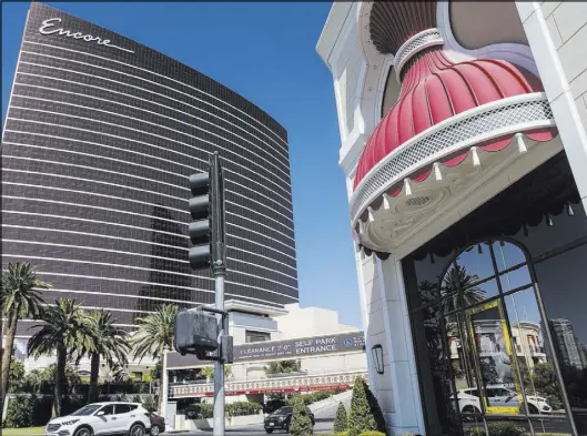  ?? Benjamin Hager Las Vegas Review-Journal @benjaminhp­hoto ?? Wynn Resorts should have about 50 luxury retailers after Wynn Plaza, seen in June, opens on Las Vegas Boulevard South.
