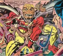  ?? ?? Kirby based etrigan’s appearance on a comic character from the 1930s called prince Valiant, disguised himself as a demon in one of his stories.