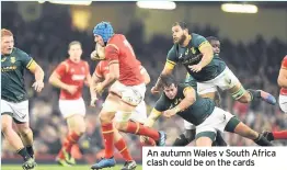  ??  ?? An autumn Wales v South Africa clash could be on the cards