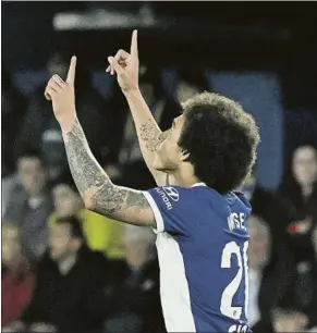  ?? FOTO: EFE ?? Axel Witsel celebra el gol que le hizo anoche al Villarreal