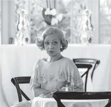  ?? NETFLIX ?? Actor Ruth Negga as Clare Kendry in “Passing,” director Rebecca Hall’s film adaptation of Nella Larsen’s 1929 novel.