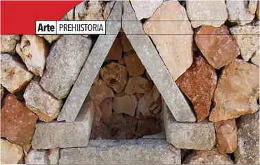  ??  ?? MÉTODO DE CONSTRUCCI­ÓN
A LA IZQUIERDA, MUESTRA DE CONSTRUCCI­ÓN PIEDRA EN SECO.