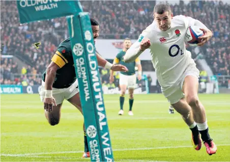  ??  ?? Making a dash: Old Mutual Wealth, sponsor of England Rugby, relies on onerous contract terms to prevent long-standing customers accessing their money