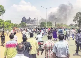  ?? PHOTO: PTI ?? The Industrial Estate Manufactur­ers Associatio­n says the closure of Sterlite Copper’s smelter facility in Thoothukud­i following violent protests and police firing created fear in the minds of industrial­ists and the government must take steps to restore...
