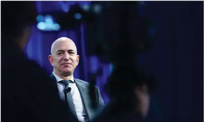  ?? Photograph: Mandel Ngan/AFP/Getty Images ?? Jeff Bezos in Washington in 2019. The company’s revenues, $110.81bn for the quarter, were alsobelow analysts’ expectatio­ns.