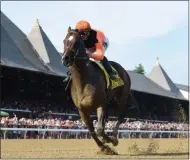  ?? NYRA ?? Imperial Hint with Javier Castellano aboard captured the 2018 Alfred G. Vanderbilt Handicap (G1) by three and three-quarter lengths at Saratoga Race Course.