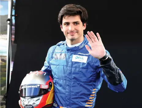  ??  ?? With Ferrari signing Carlos Sainz, above, pressure will be on their young main driver Charles Leclerc