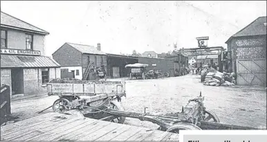  ?? ?? Invicta works in St Peter’s Street around 1905; and below, a Jesse Ellis steam engine from the same time