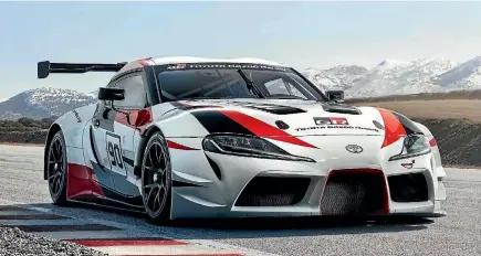  ?? SUPPLIED ?? Super sportscar back again - the Gazoo Racing Supra Concept, on display at Geneva ahead of going into full production.