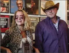  ?? (Special to the Democrat-Gazette/MetroWestM­edia) ?? The duo known as Ten Penny Gypsy, Laura Lynn Danley and Justin Patterson, play Saturday at River Bottom Winery in Roland.