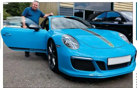  ??  ?? CLAIM: Promoter Richard Maude, who was rewarded with this Porsche 911, says the licensed firm EverFX is a ‘partner’