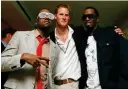  ?? ?? Prince Harry with Ye (left) and Sean ‘Diddy’ Combs at the 2007 concert