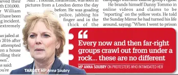  ??  ?? TARGET MP Anna Soubry