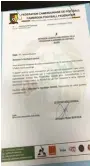  ??  ?? Le document de la Fédération
camerounai­se de football