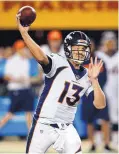  ?? D. ROSS CAMERON/ASSOCIATED PRESS ?? For the second straight year, Trevor Siemian won Denver’s QB competitio­n vs. more heralded competitio­n.