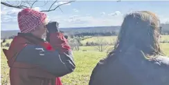  ?? BY MARIA BASILEO ?? Culpeper residents tour the site near a proposed Amazon data center.