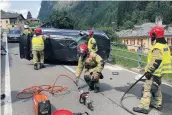  ?? POLIZIA GRIGIONI ?? Le operazioni di soccorso