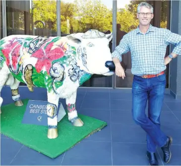  ??  ?? Hill End dairy farmer Aubrey Pellett continues to draw on his Nuffield Scholarshi­p experience­s in his everyday farming operations.