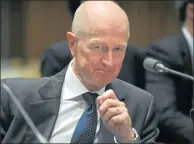  ?? Picture: BLOOMBERG ?? GLOOMY: Reserve Bank of Australia governor Glenn Stevens says the peak in resource investment is likely to occur next year.