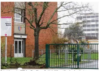  ??  ?? Datant des années 1970, le collège Maryse-bastié de Vélizy est l’un des plus vétustes du départemen­t des Yvelines.