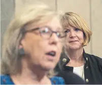 ?? SEAN KILPATRICK THE CANADIAN PRESS FILE PHOTO ?? Green party interim leader Jo-Ann Roberts, right, shown with Elizabeth May, says there was significan­t deliberati­on before the party decided to charge $50,000 to enter the leadership contest.