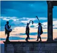  ??  ?? Morris dancers welcome the May Day dawn at Castle Howard in North Yorkshire