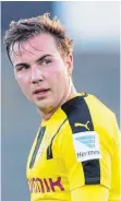  ?? FOTO: DPA ?? Die Stoffwechs­elerkranku­ng ist überstande­n, Mario Götze ist nach fünfmonati­ger Pause wieder gut drauf.