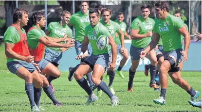  ?? Villarpres­s ?? Hernández, Felipe ezcurra, De la Fuente, Sánchez y Matera: último ensayo antes de los reds