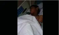  ?? ?? JULIO, de 8 años, se encuentra internado en el Hospital Materno Infantil de Saltillo después de sufrir un accidente en bicicleta.