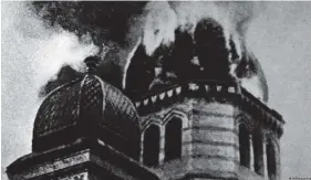  ?? Image : UIG/ImagoImage­s ?? La synagogue d'Eberswalde à Berlin est l'une de celle qui a été incendiée dans la nuit du 9 novembre 1938