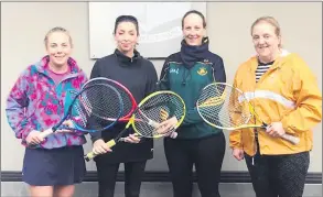  ?? ?? The Ladies Grade 6 Winter League team, l-r: Nollaig Baker, Laura Manning, Karen Hoare and Nora Quane.