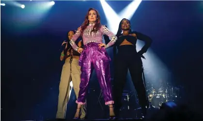  ?? ?? Originals … Mutya Buena, Siobhán Donaghy and Keisha Buchanan of Sugababes performing earlier this summer. Photograph: Ben Birchall/PA