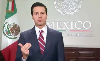  ??  ?? En su 6to Informe, el presidente Enrique Peña Nieto señaló que en su administra­ción se impulsó el desarrollo de México.