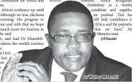  ??  ?? Dr Walter Mzembi